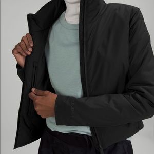 Lululemon SoftMatte Insulated crop jacket size 8